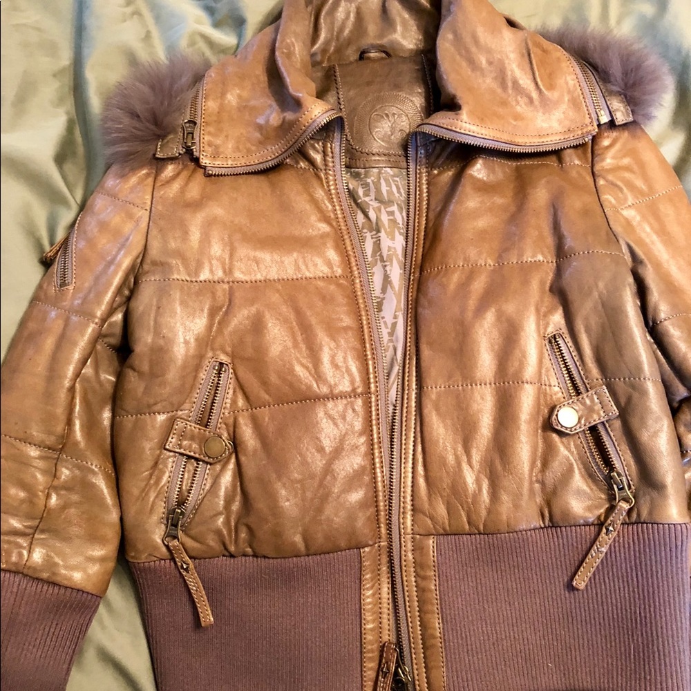 Modern Vintage Quilted Leather Bomber